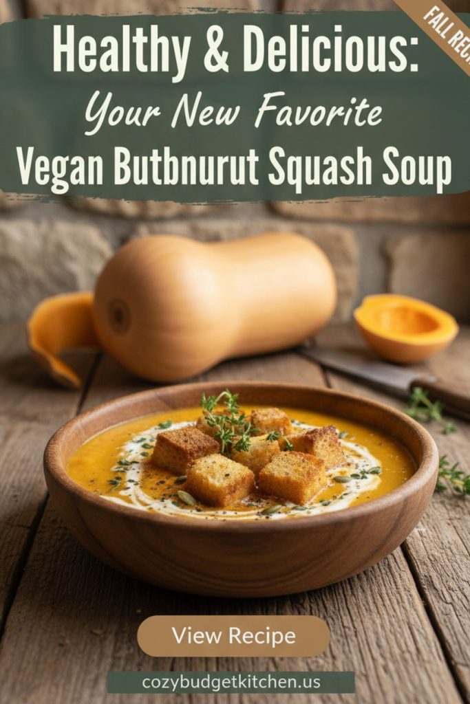 Easy Butternut Squash Soup Vegan