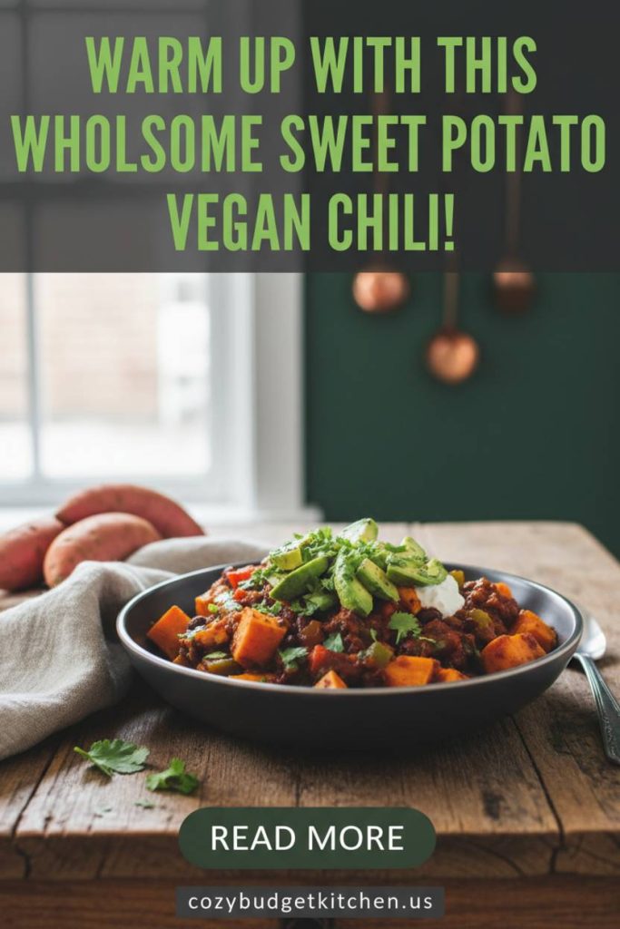 Healthy Vegan Sweet Potato Chili Gluten Free Oil Free