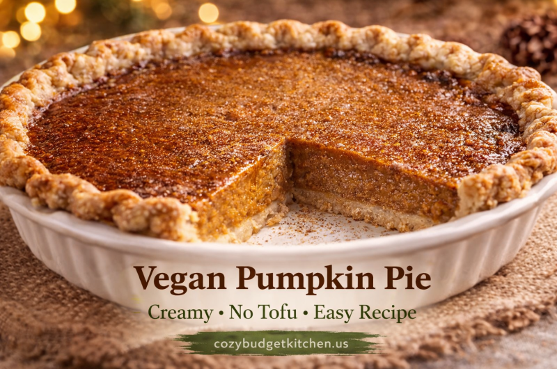 Vegan Pumpkin Pie Without Tofu (Holiday Favorite)