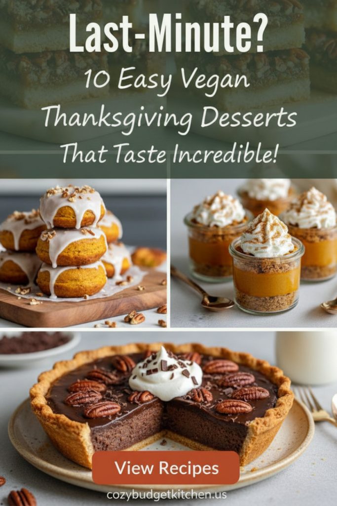 10 Easy Vegan Thanksgiving Desserts
