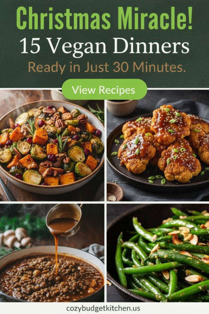 15 Quick & Easy Vegan Christmas Dinner Recipes (Under 30 Minutes) 2 15 Easy Vegan Christmas Dinner Recipes (Ready in 30 Minutes!)