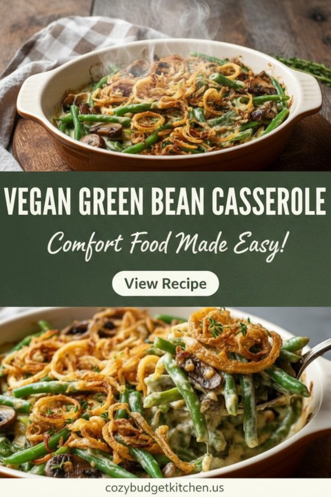 Creamy Easy Vegan Green Bean Casserole 1
