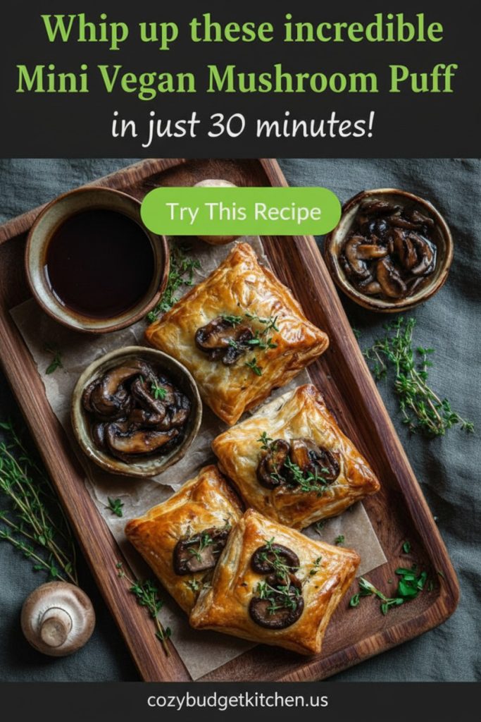 A Simple Guide to Mini Mushroom Puff Pastry Parcels with Red Wine Gravy 2 Mini Mushroom Puff Pastry Parcels Vegan Holiday Main