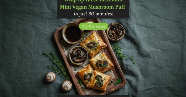 A Simple Guide to Mini Mushroom Puff Pastry Parcels with Red Wine Gravy