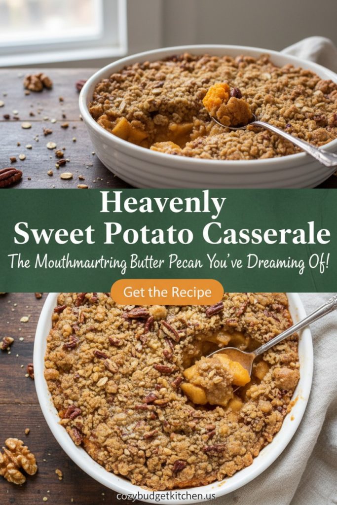 25 Best Vegan Side Dishes for Thanksgiving Everyone Will Love 3 Sweet Potato Casserole with Butter Pecan Crumble Topping