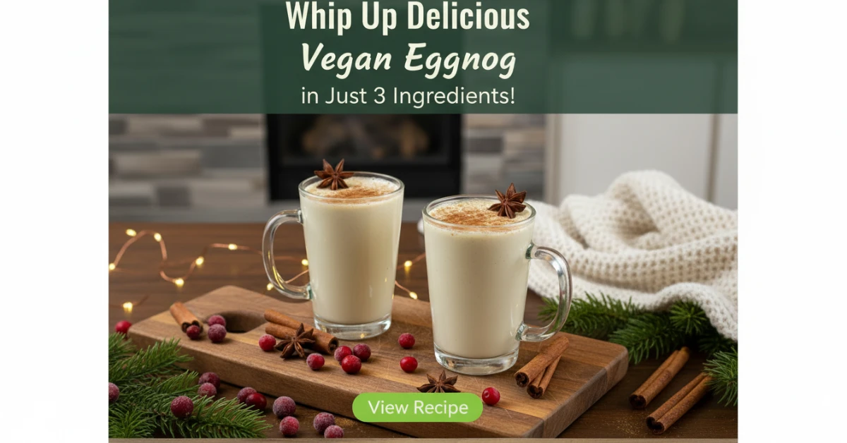 The Best Dairy-Free Eggnog for Christmas & Holiday Parties!