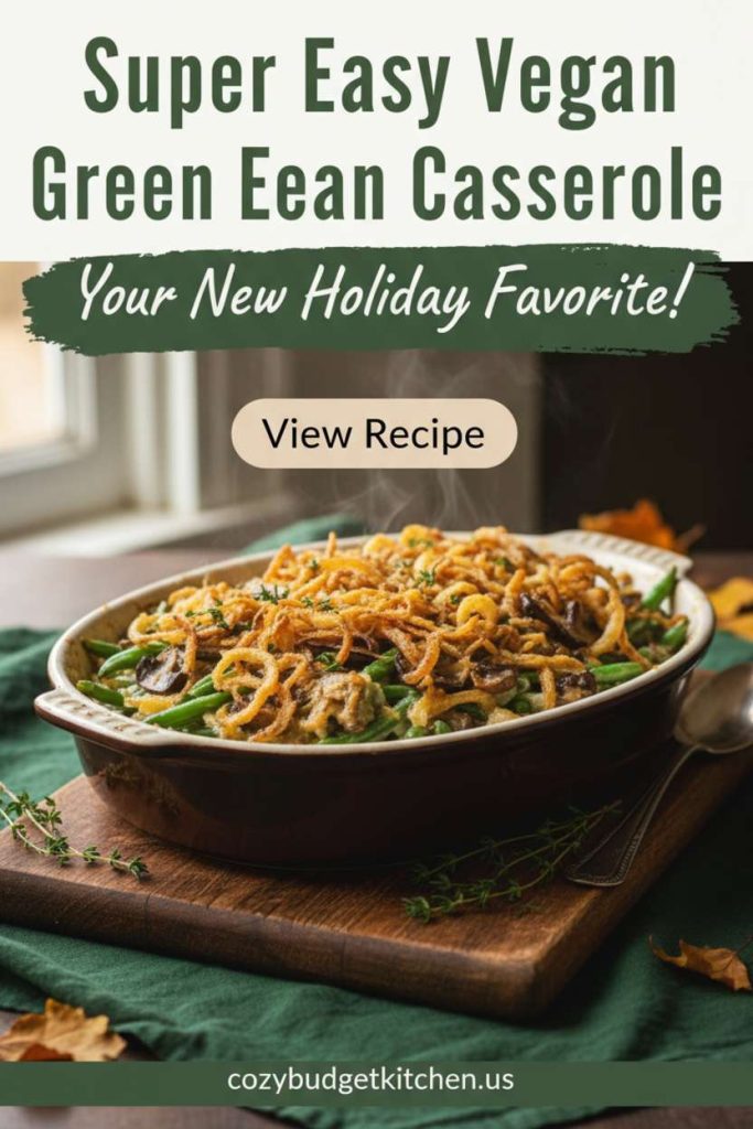 Vegan Green Bean Casserole Without Canned Soup