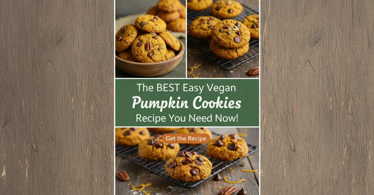 The Best Easy Vegan Pumpkin Cookies (One Bowl!)
