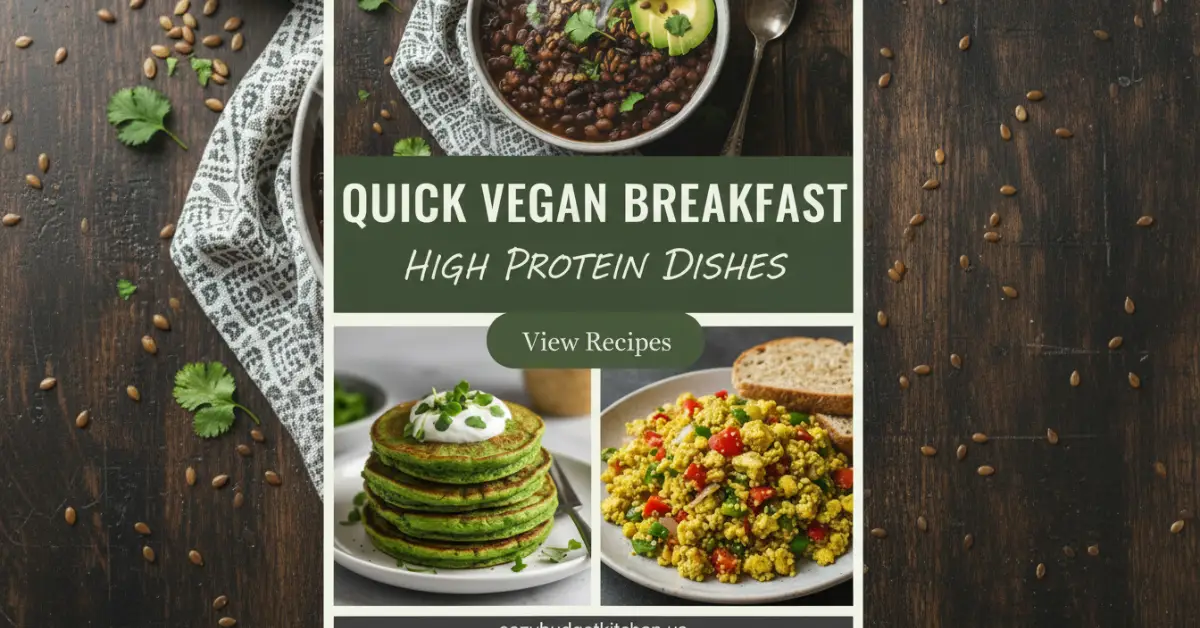 10 Protein-Packed Vegan Breakfast Ideas to Energize Your Morning