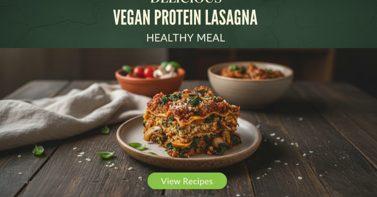 Best Vegan Lasagna with Lentils & Toafu