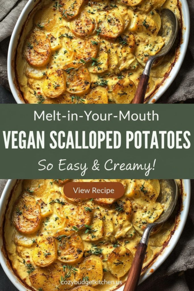 Creamy Vegan Scalloped Potatoes _ Easy Dairy-Free Holiday Side Dish