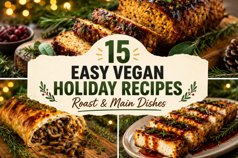 15 Effortless Easy Vegan Holiday Roasts & Main Dishes