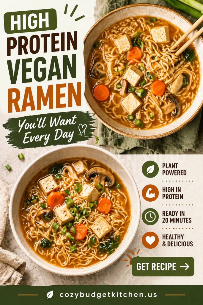 High Protein Vegan Ramen (37g Protein, Easy & Healthy)