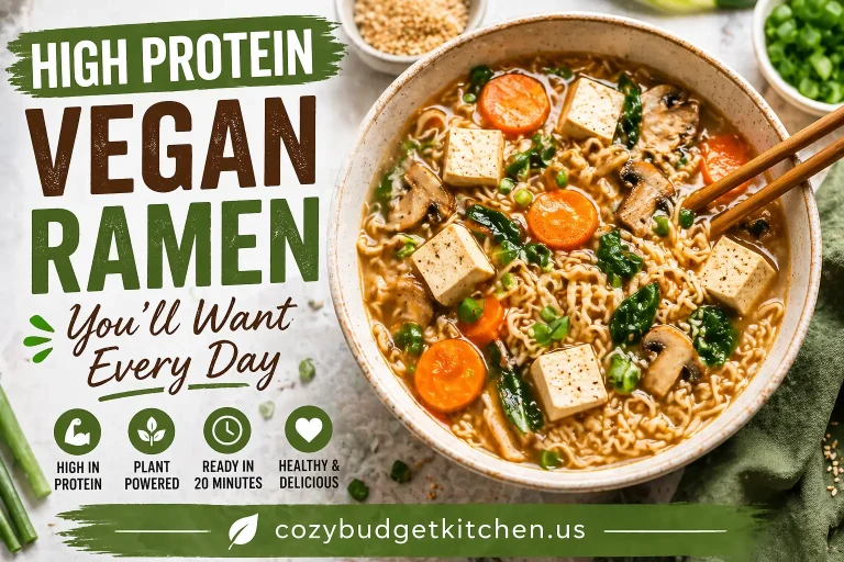 High Protein Vegan Ramen (37g Protein, Easy & Healthy)