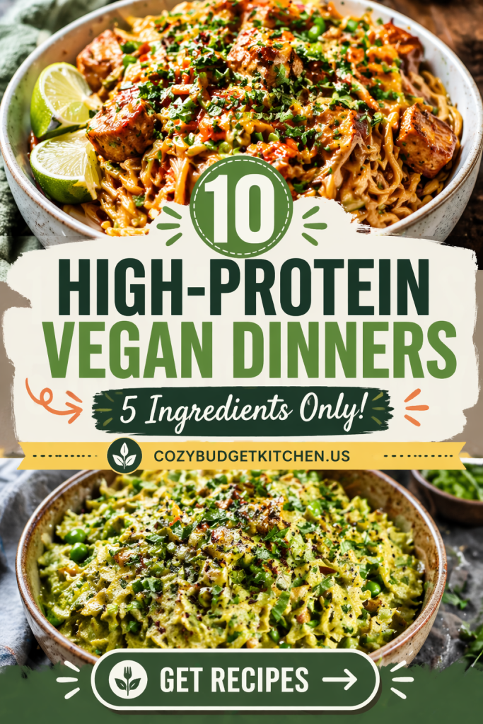 Simple High-Protein Vegan Meals for Weight Loss (5 Ingredients!)