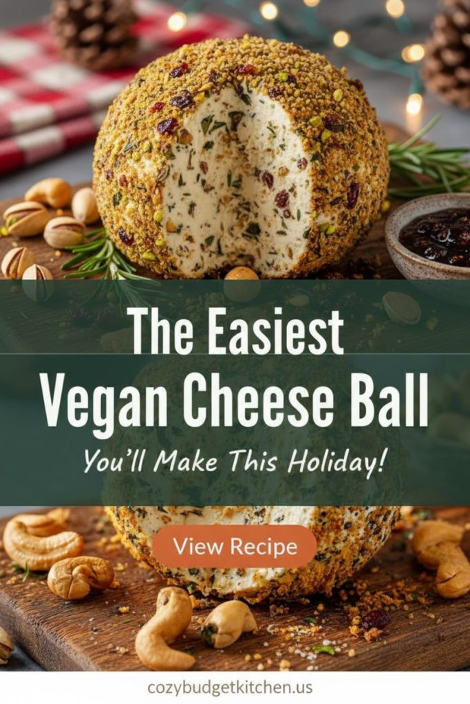 The Best Vegan Cheese Ball (No Dairy, No Fuss)