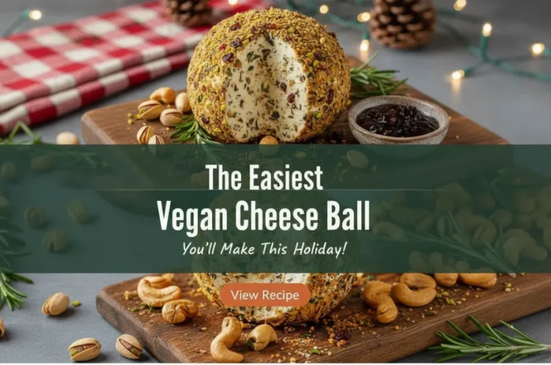 Simple Dairy-Free Vegan Cheese Ball (Rich, Tangy & Creamy!) 2 The Best Vegan Cheese Ball No Dairy No Fuss