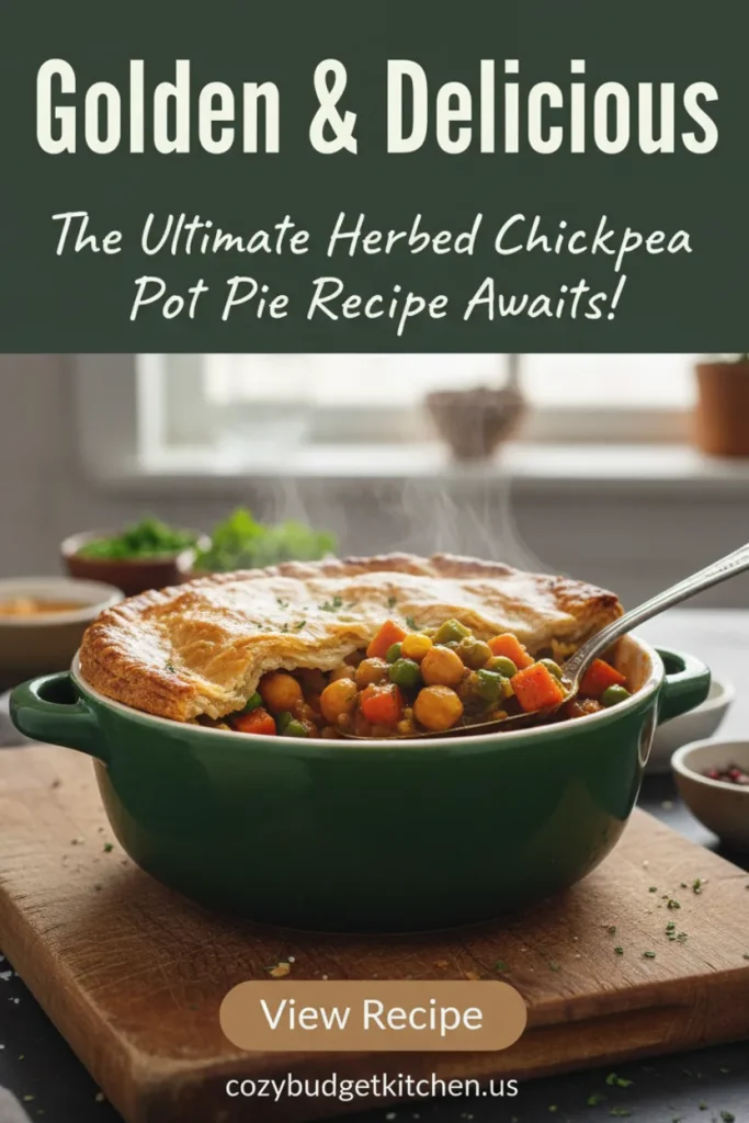 Vegan Chickpea Pot Pie – A Cozy Plant-Based Christmas Dinner