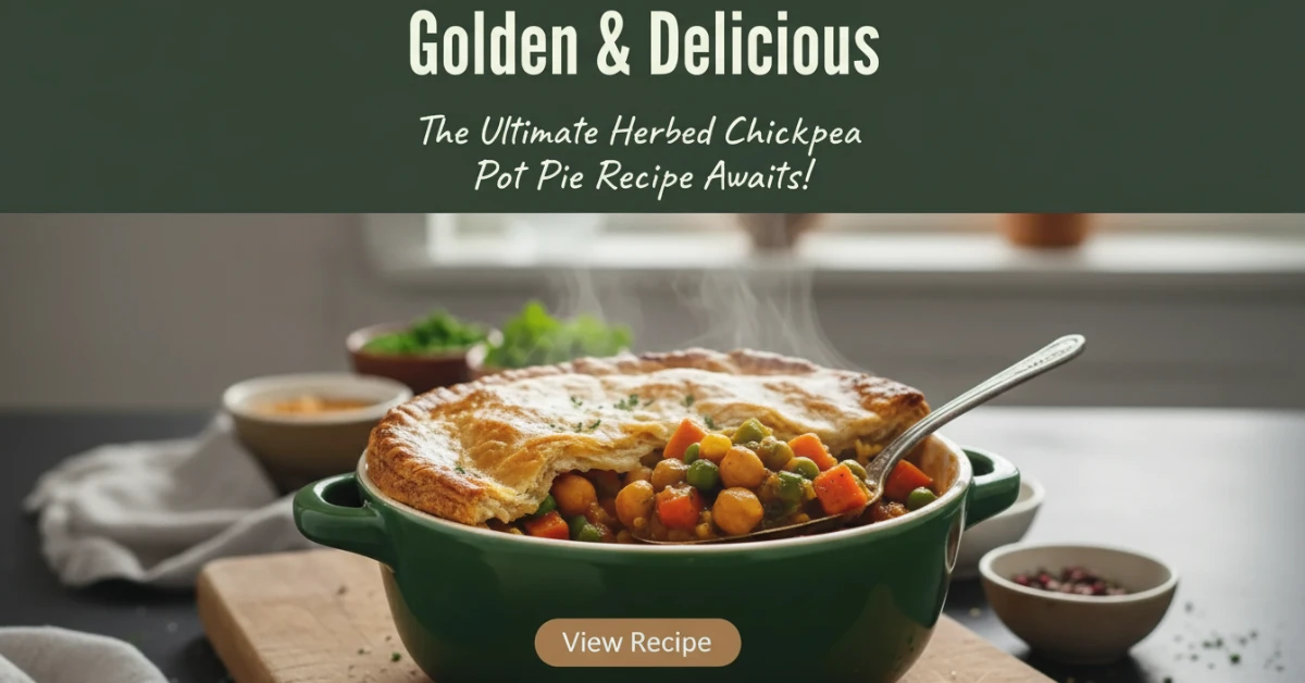 Vegan Chickpea Pot Pie – A Cozy Plant Based Christmas Dinner