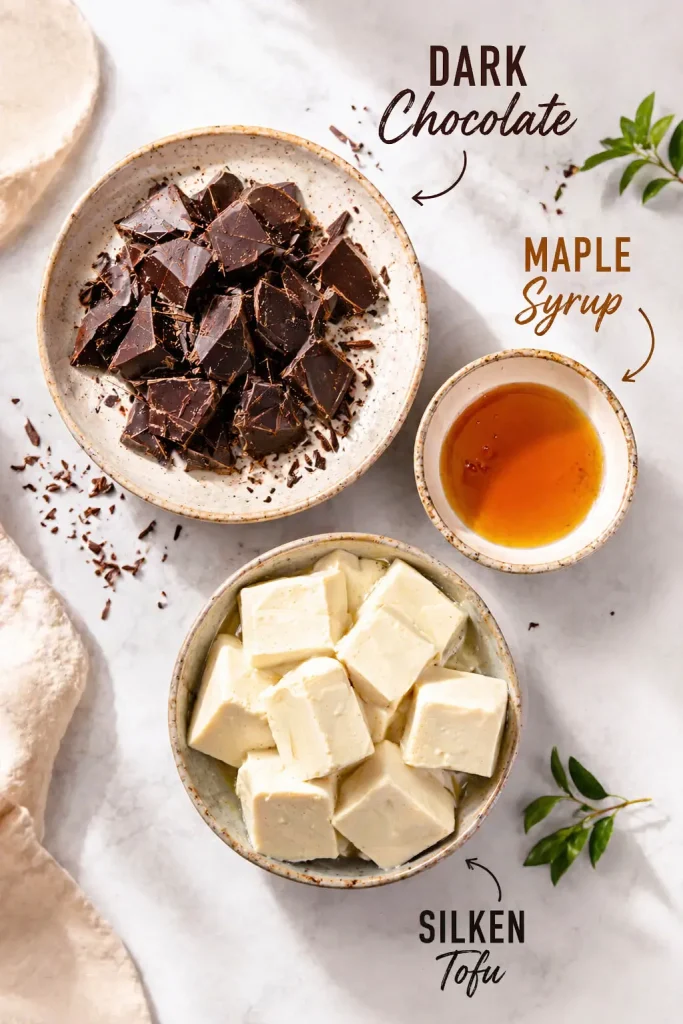 silken tofu chocolate pudding 01