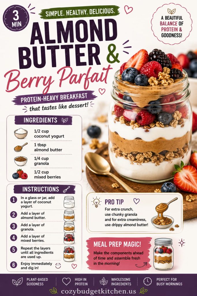 10 Almond butter berry parfait recipe