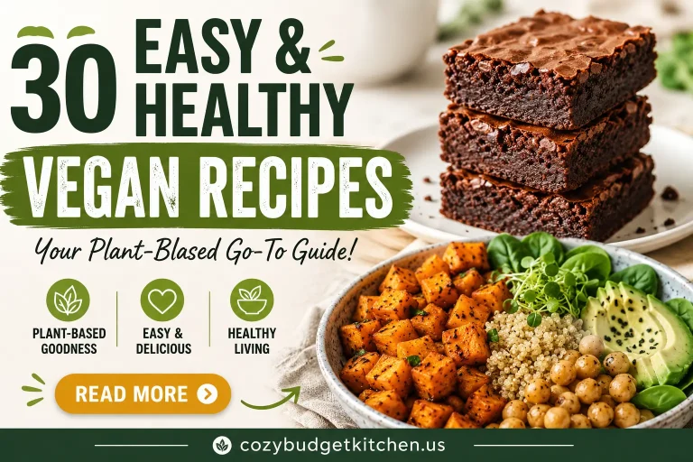 30 easy & healthy vegan recipes