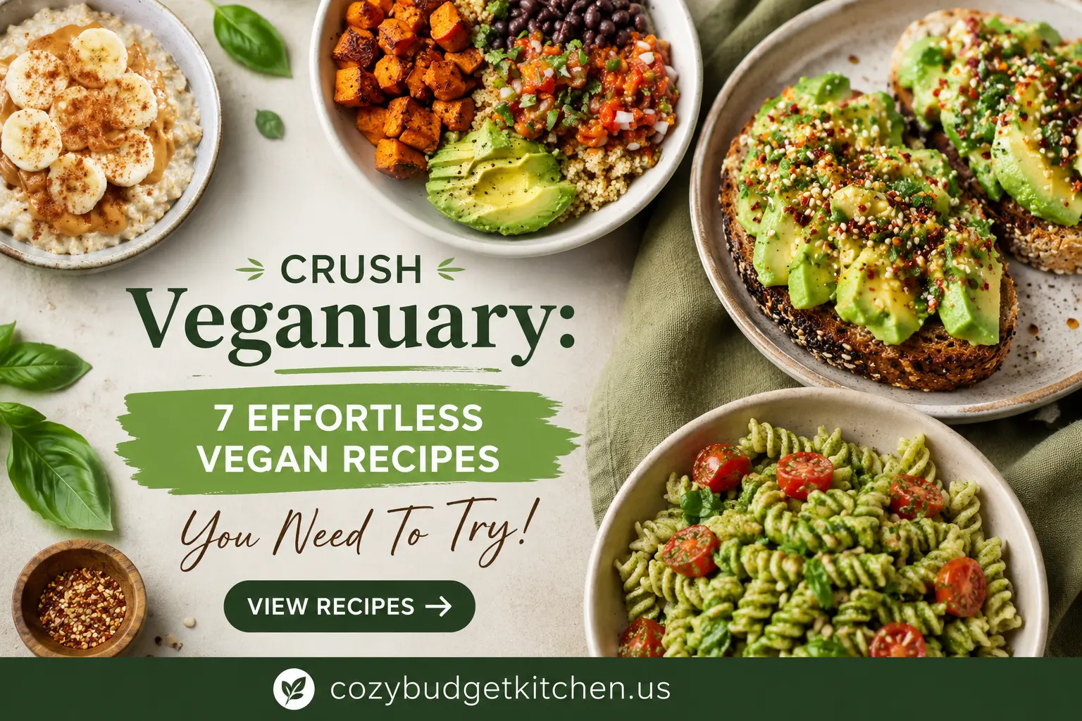 7 veganuary easy vegan beginner recipes
