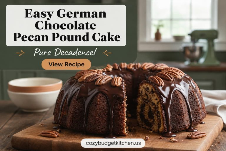 🍫 Decadent German Chocolate Pecan Pound Cake Delight