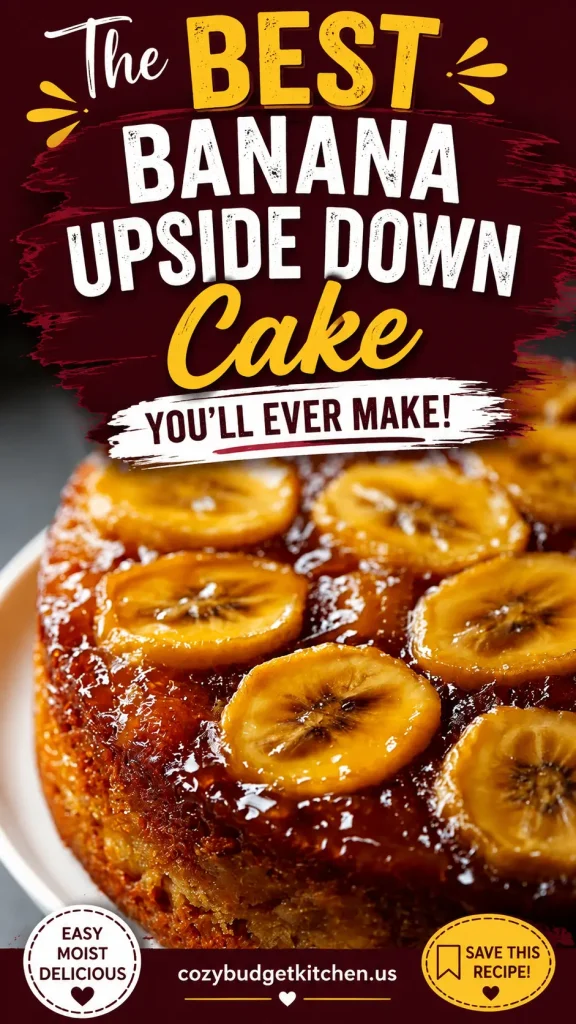 Easy Banana Upside Down Cake_ Delicious & Moist Recipe