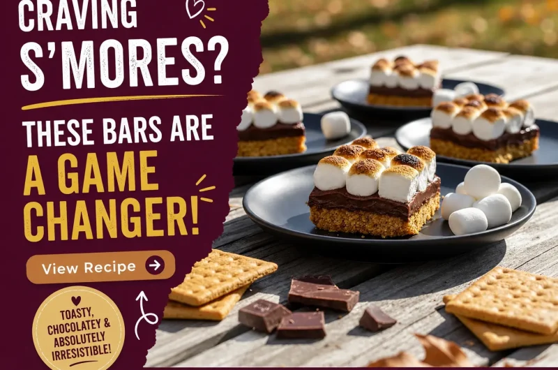 Easy Smores Bars Recipe Gooey Marshmallow Dessert