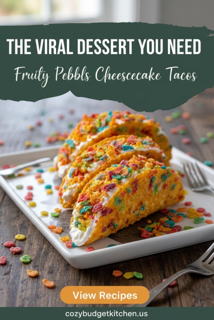 Fruity Pebbles Cheesecake Tacos_ Fun Dessert Recipe!