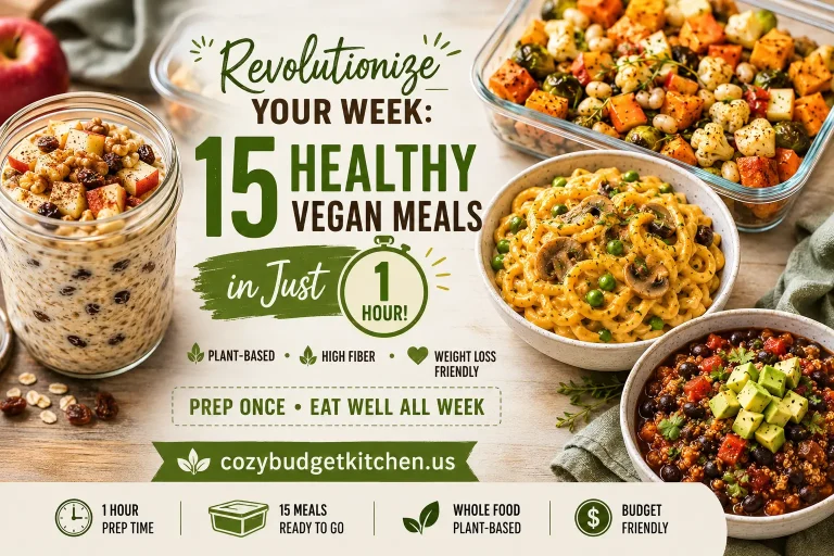 Healthy vegan meal prep essentials