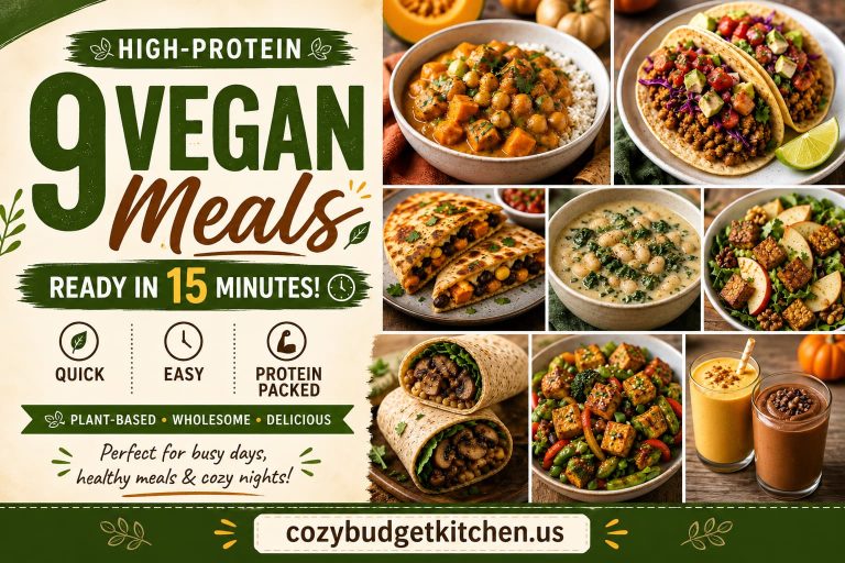 9 Quick & High-Protein Vegan Fall Recipes (Ready in 15 Minutes!)