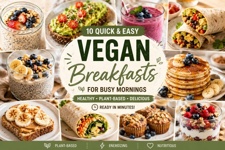 10 Fast & Simple Plant-Based Breakfasts for Hectic Mornings