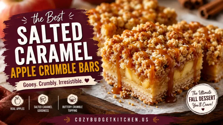 Salted Caramel Apple Crumble Bars_ Fall Dessert Recipe!