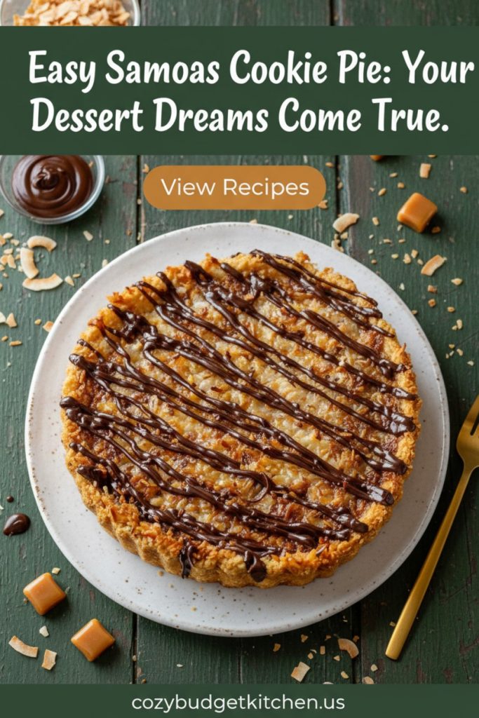 Samoas Cookie Pie Recipe_ Easy Dessert!
