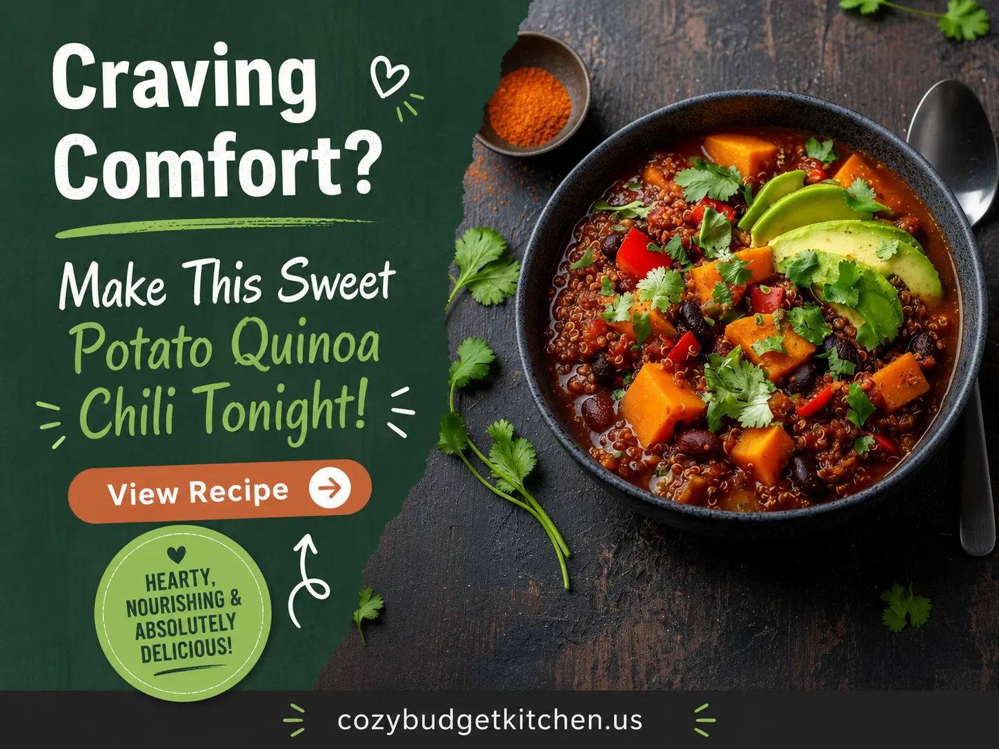 Sweet Potato Quinoa Chili Easy Vegetarian Recipe