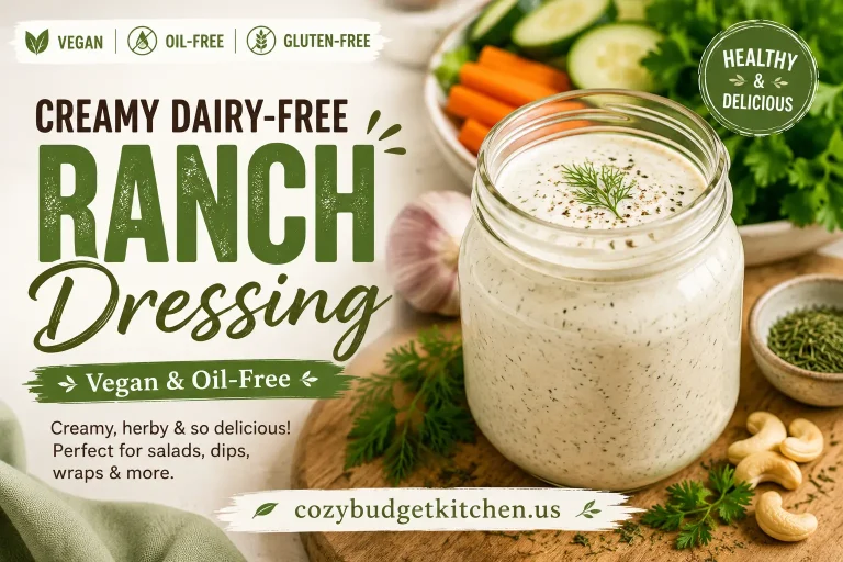 Creamy Dairy-Free Ranch Dressing (Vegan & Oil-Free)