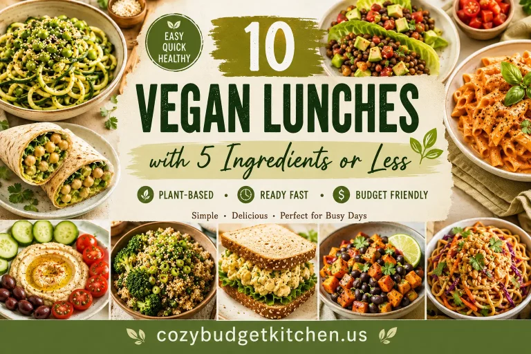 10 Effortless 5-Ingredient Vegan Lunches for Busy Days