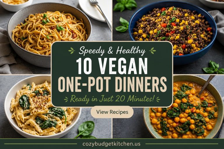10 Quick One-Pot Vegan Dinners Ready in 20 Minutes