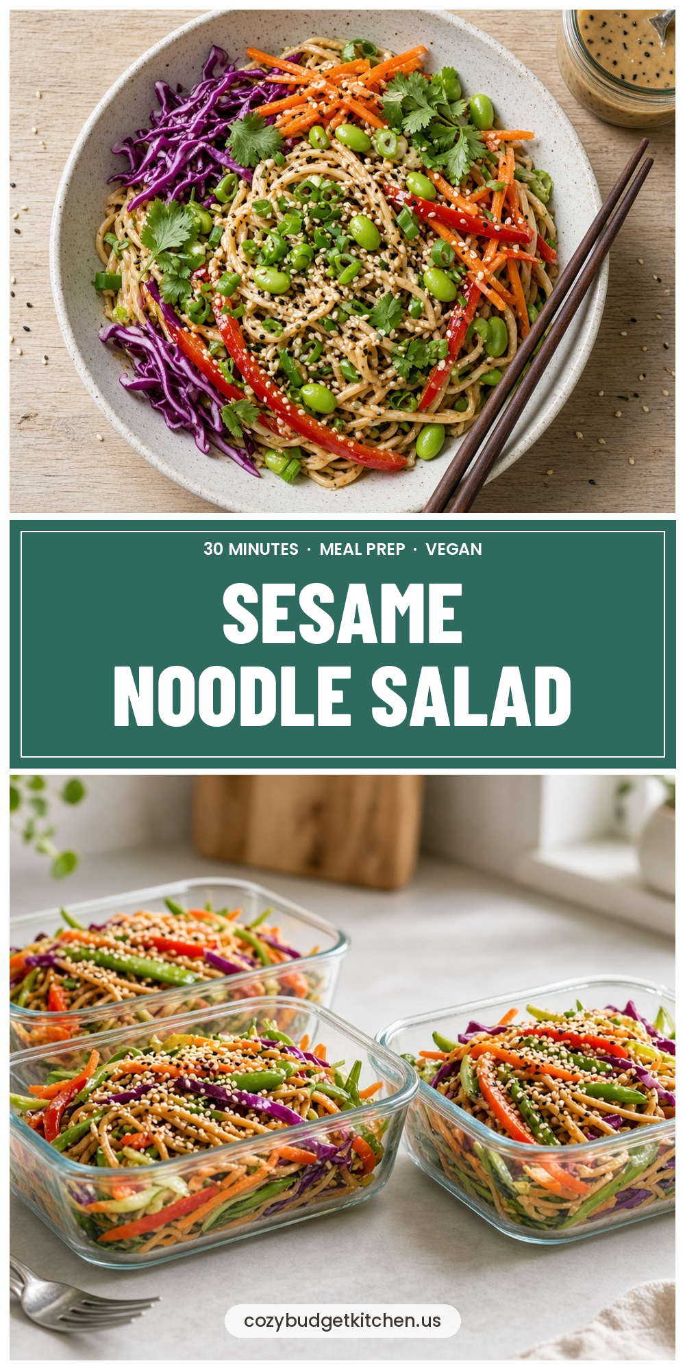 Make-Ahead Asian Sesame Noodle Salad Ready in 30 Minutes