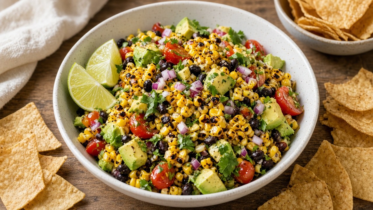 Corn and Avocado Salsa: Easy 25-Minute Skillet Recipe 2 charred corn and avocado salsa 1
