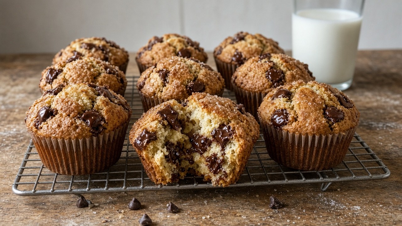 chocolate chip muffins 1