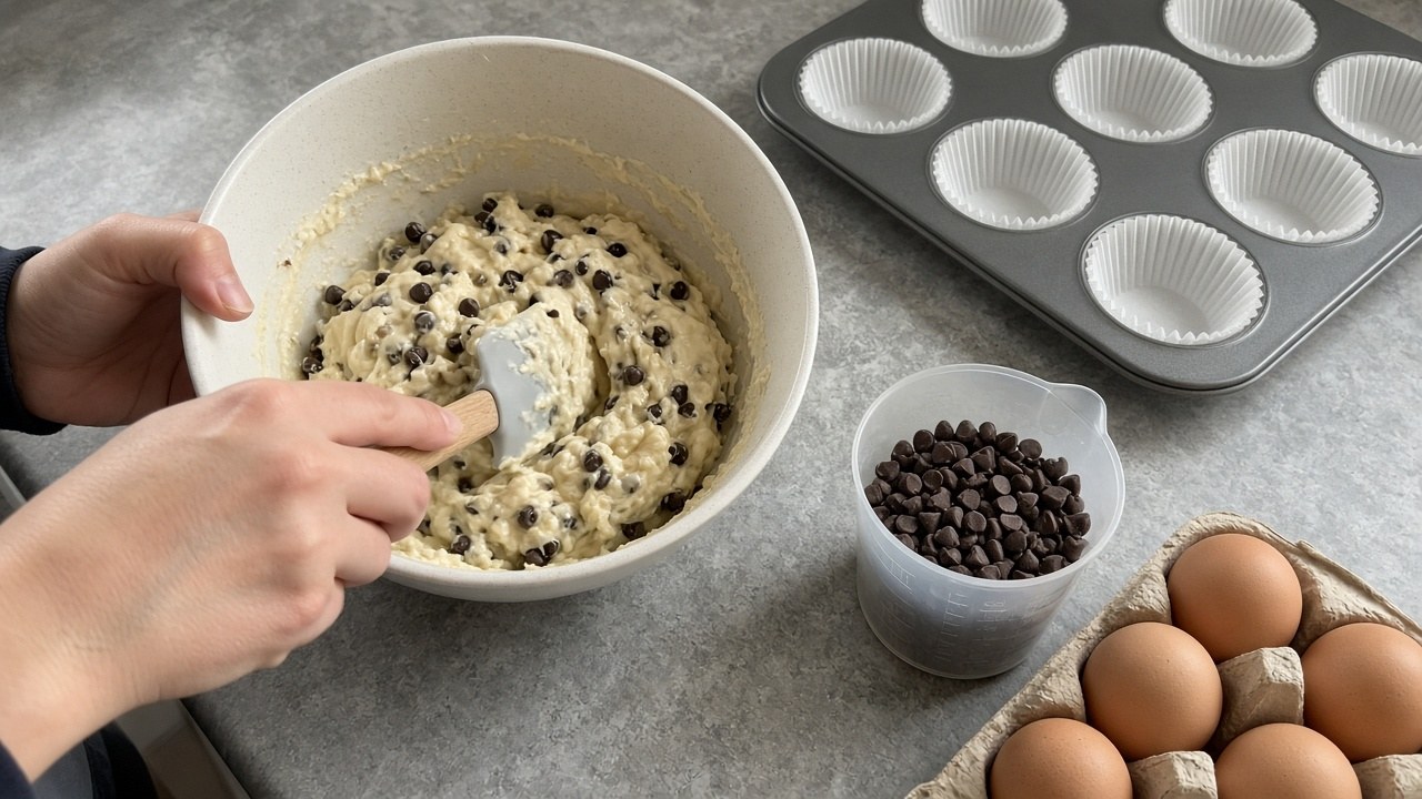 chocolate chip muffins 2
