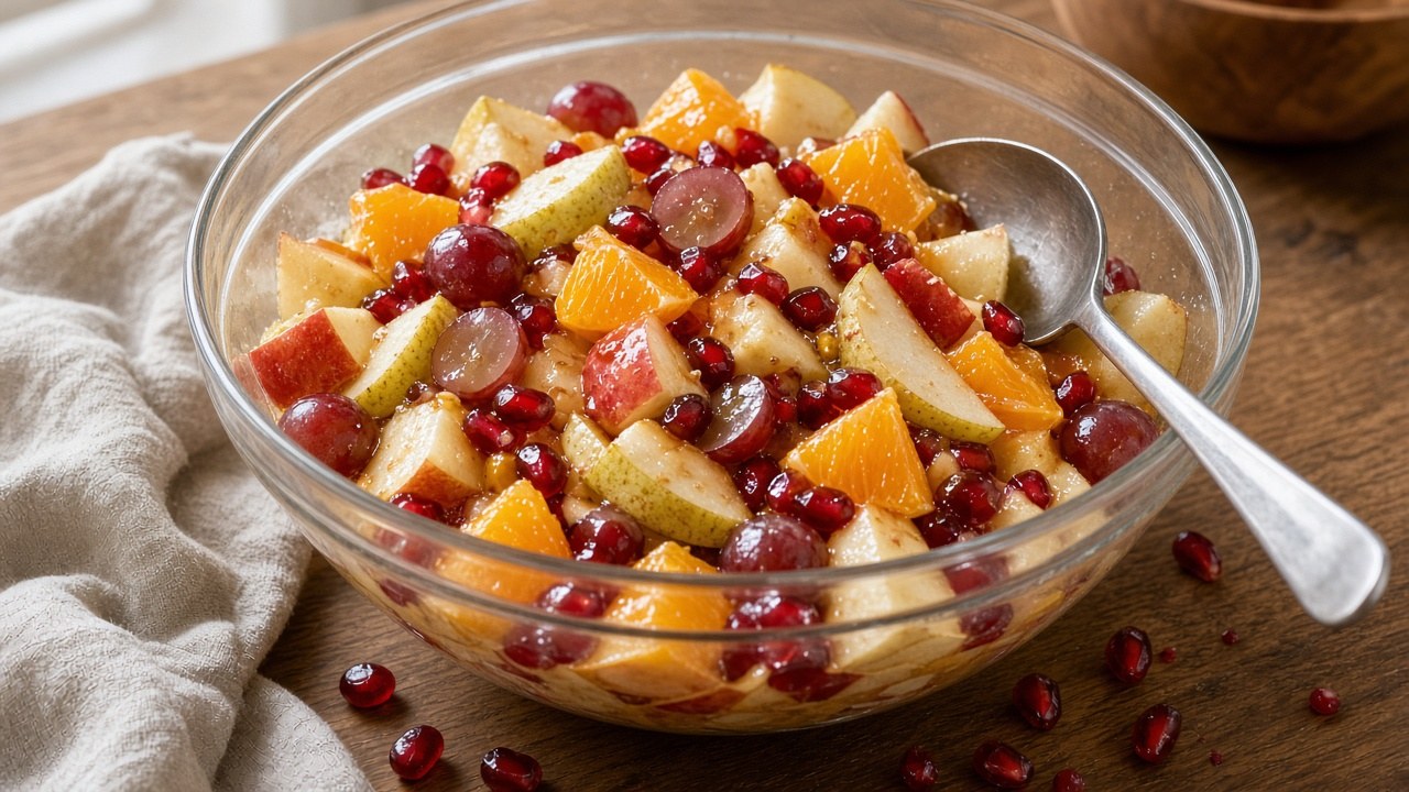 Fall Fruit Salad: Easy 20-Minute Recipe with Maple Dressing 2 fall fruit salad 1