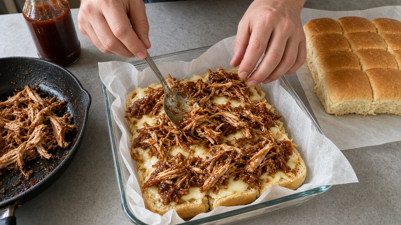 mini bbq chicken sliders 2