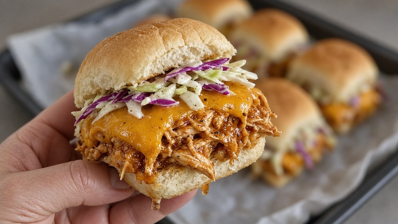mini bbq chicken sliders 3