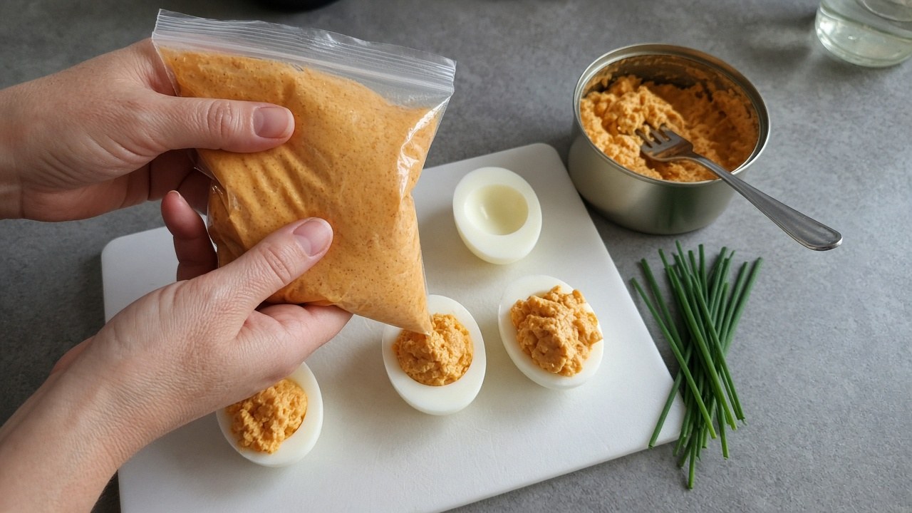 pumpkin deviled eggs 2