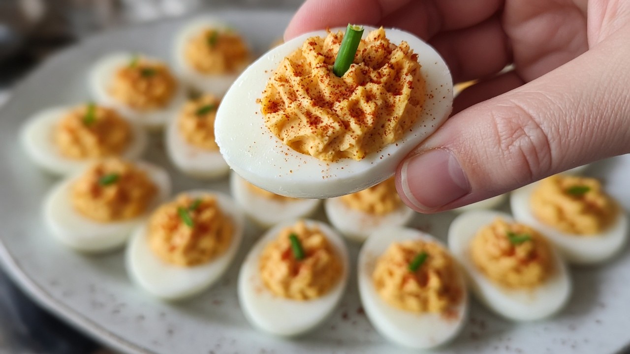 pumpkin deviled eggs 3