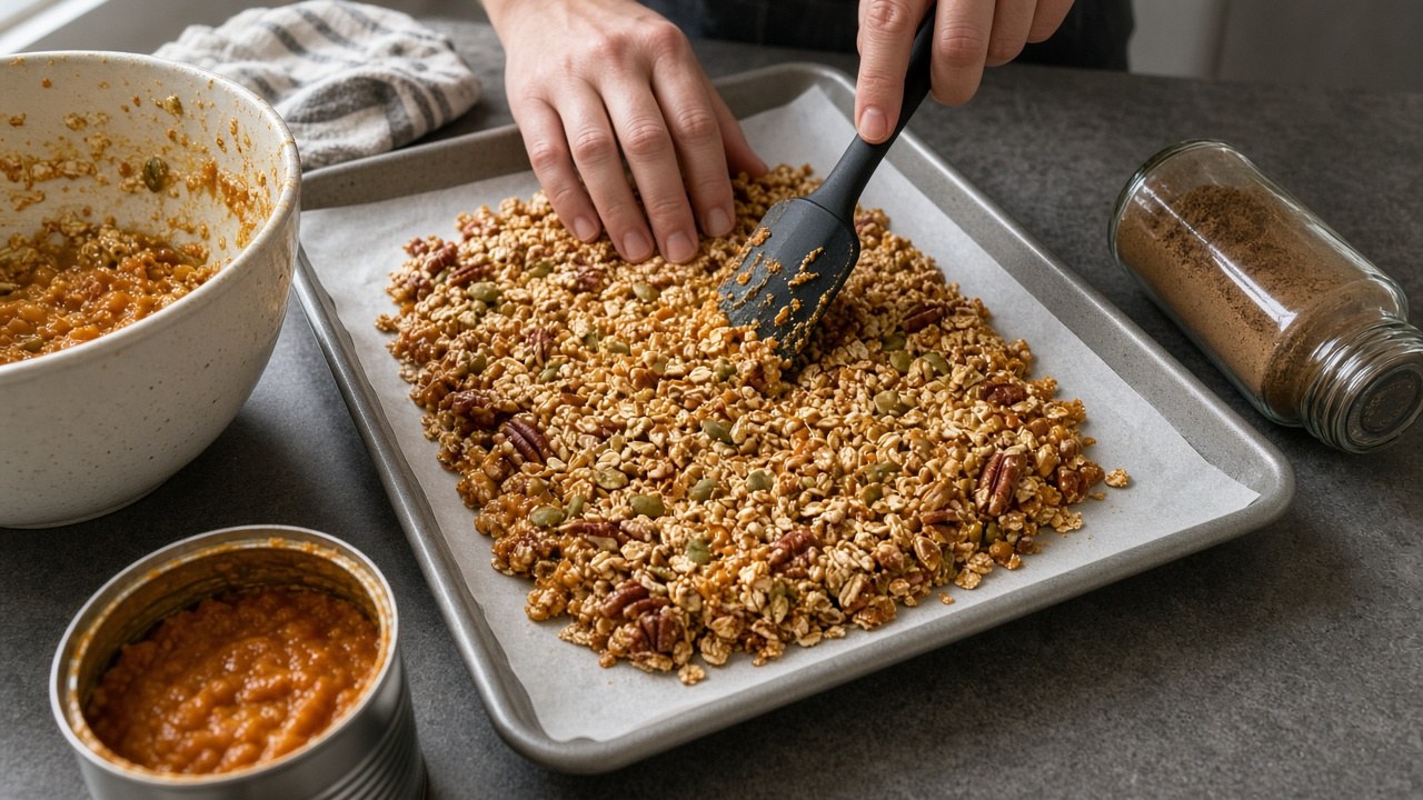 Pumpkin Spice Granola: Easy Gluten Free Recipe in 45 Min 4 pumpkin spice granola 2